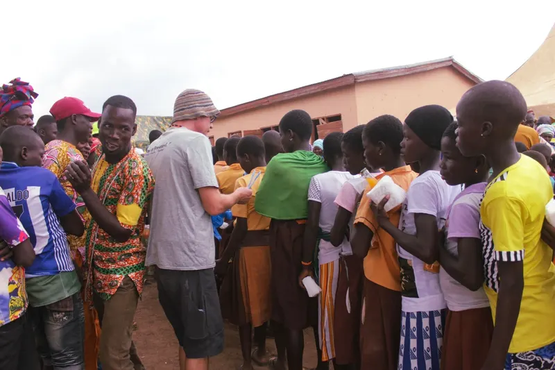 Give Basic Needs Happy Travel trip in Ghana