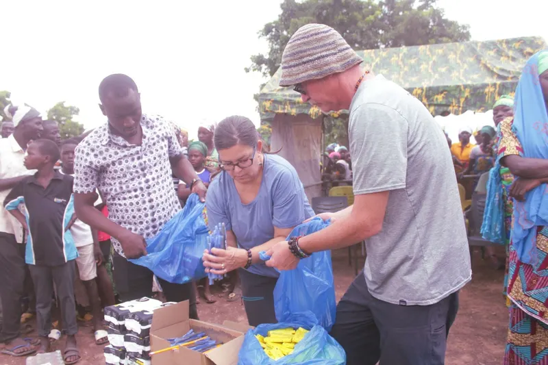 Give Basic Needs Happy Travel trip in Ghana